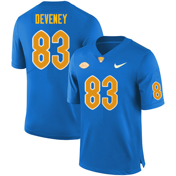 Men #83 Dylan Deveney Pitt Panthers College Football Jerseys Sale-Royal